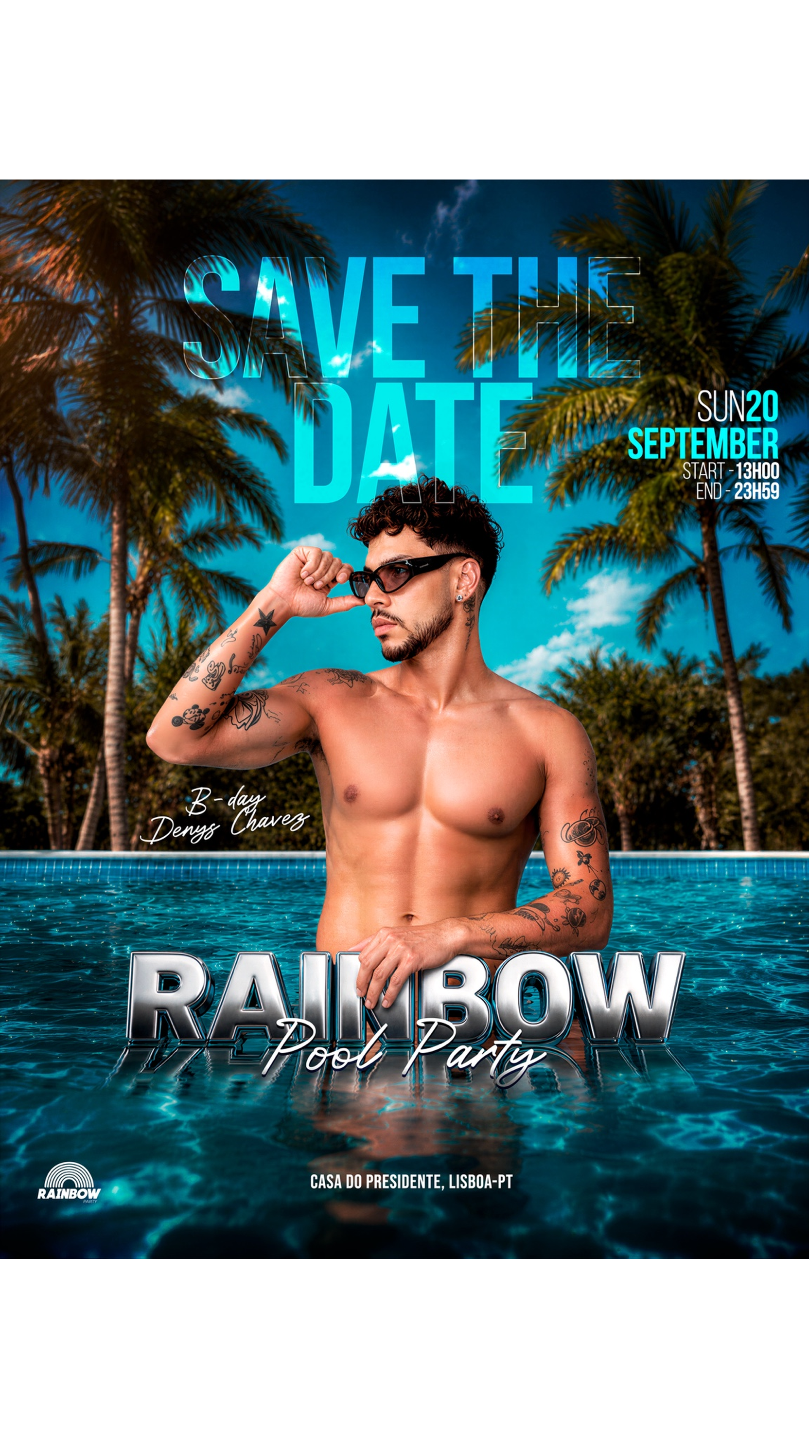 RAINBOW POOL PARTY - ÚLTIMA DO ANO - LOTE PROMOCIONAL